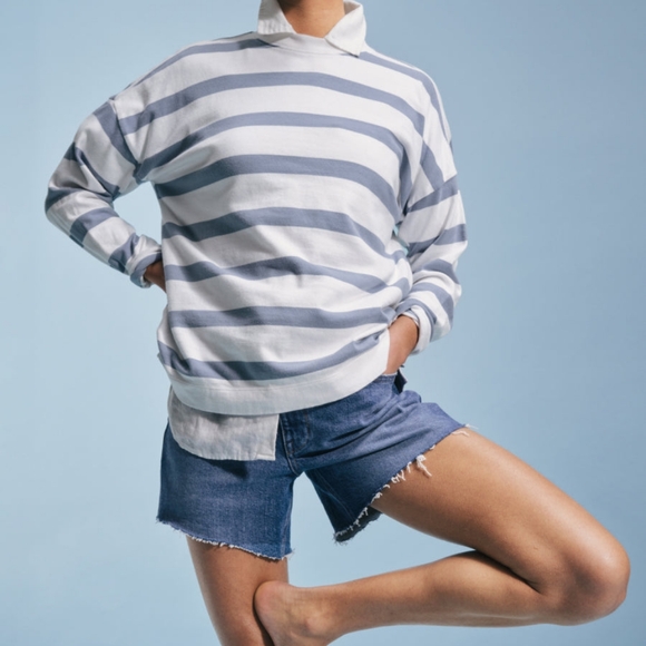 AYR The Early Morning Tee in Overcast Stripe Size Small - Picture 10 of 11